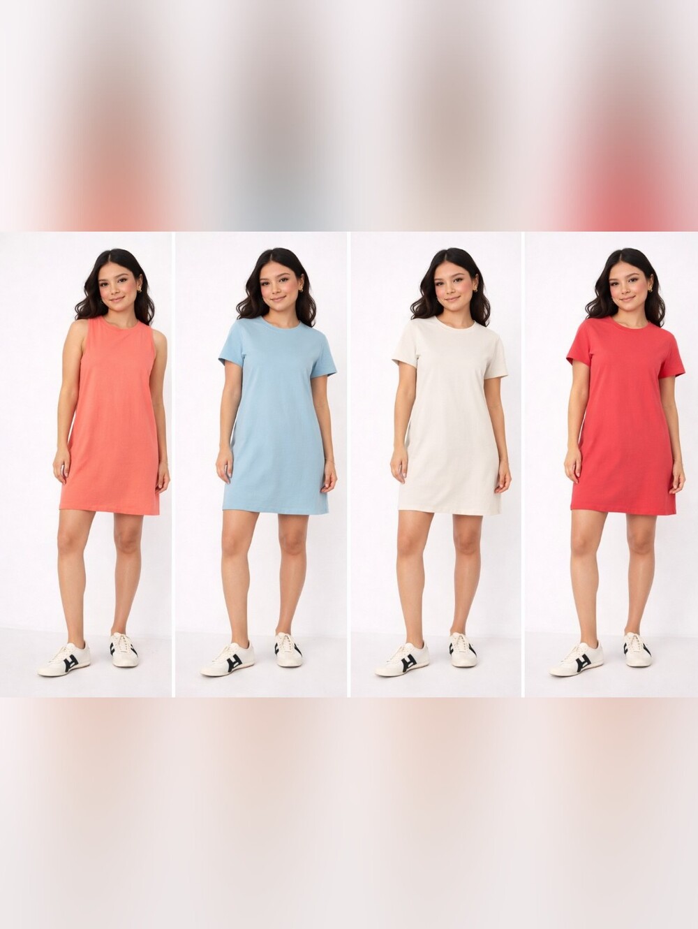 4 Old Navy Crewneck T-Shirt Mini Dresses